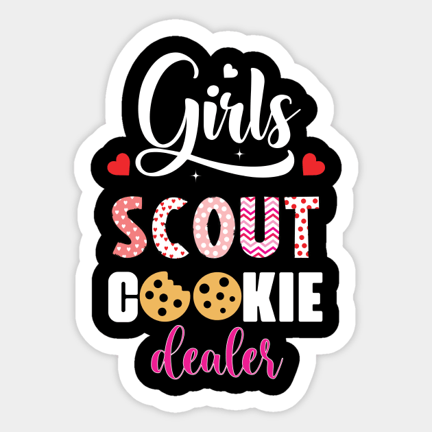 Cookie Dealer Scout for Girls Funny Scouting Family Matching Sticker by MarkonChop